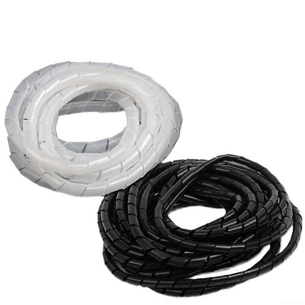 Efficient cable management sleeve, soft and flexible spiral wrap,  for home, office, car.