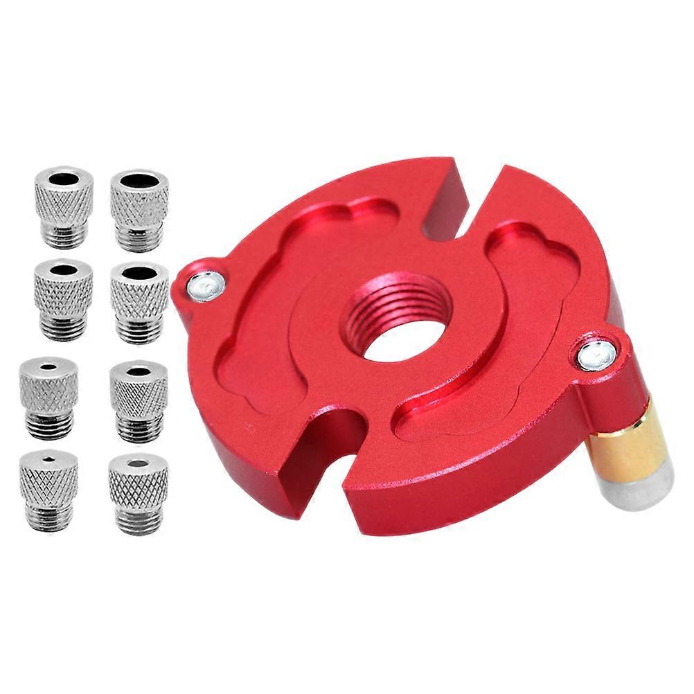 Punch Locator Drill Bushing Kit for Woodworking – Accurate Hole Positioning for Dowel and Pocket Drilling, Easy to Use with Included Bushings