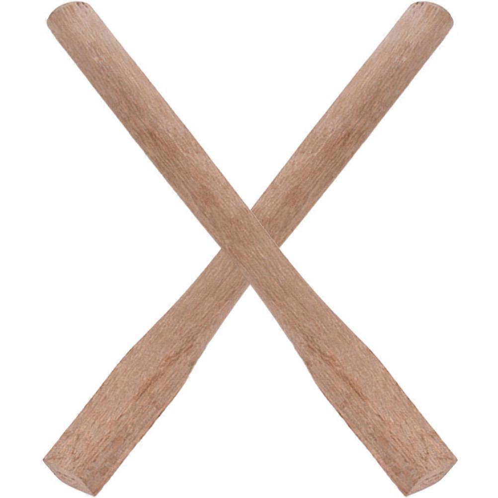 Replacement Handle Handle Adults Practical Wood Handle Supplies Paint Coating Sealed Straight 2Pcs