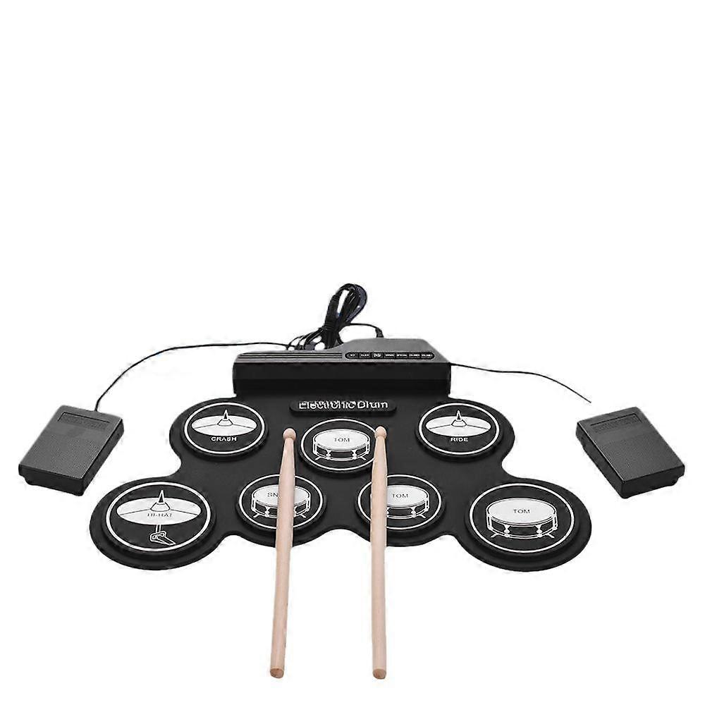 Silicone hand roll electronic drum with 3D pattern good sound quality