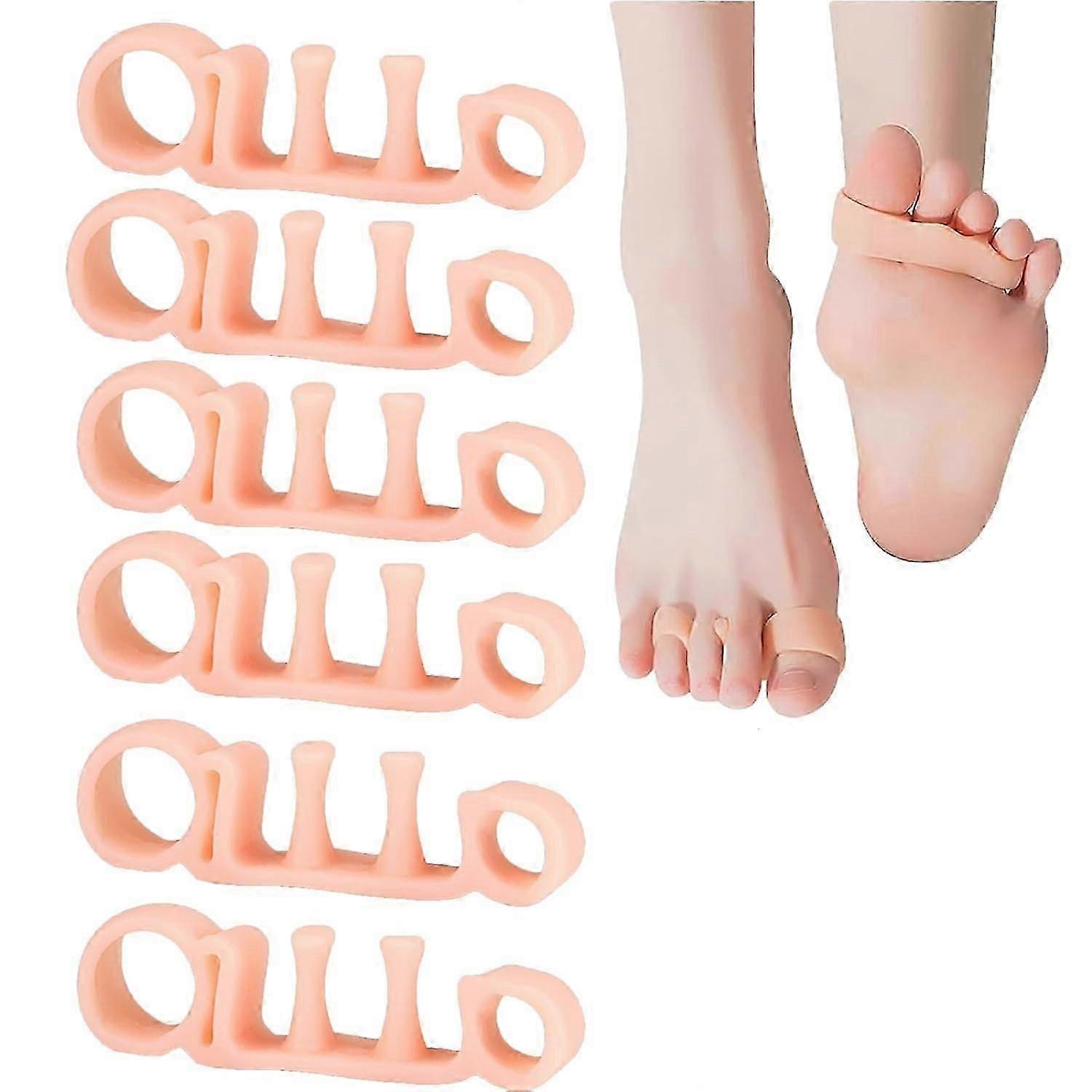 Body Feet Alignment Kit, Orthopedic Bunion Corrector Gel, 3 Pairs Toe Separators, Toe Correction, Toe Rubber Ring