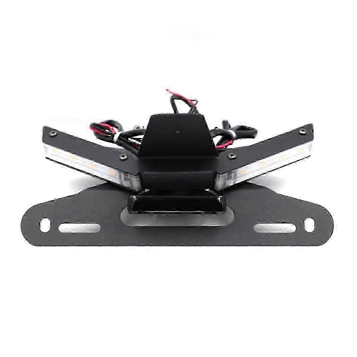 Motorcycle License Plate Holder & Rear Tail Tidy Eliminator for Ducati Panigale V4 R/S 2018-2022 - LED Bracket Accessory