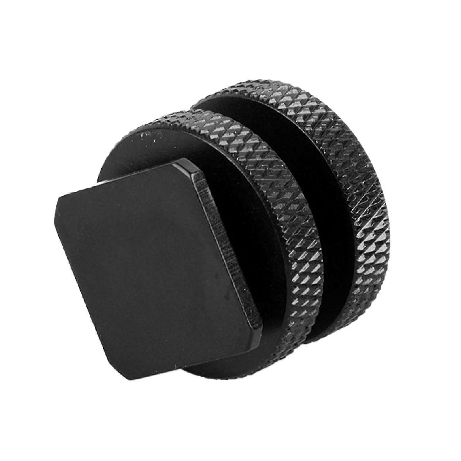Aluminium Alloy 1/4 Double Shoe Hot Shoe Base Conversion Screw SLRS Camera 1/4 Double Layer Hot Shoe Base Ball Head Access
