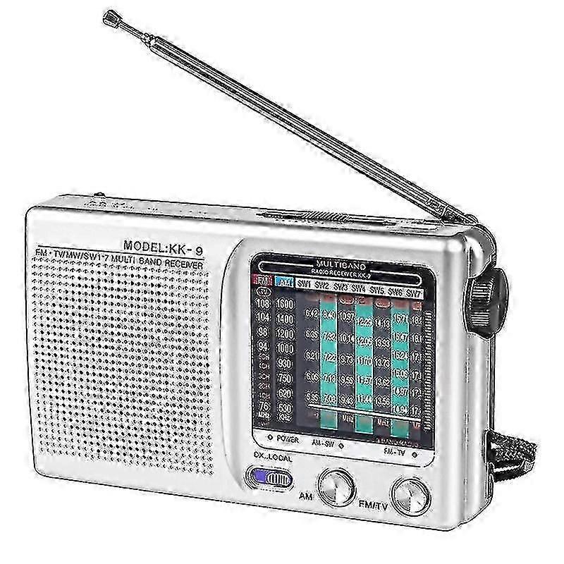 AM/FM/SW Portable Radio Operated for Indoor, Outdoor & Emergency Use Radio with Speaker & Headphone Jack