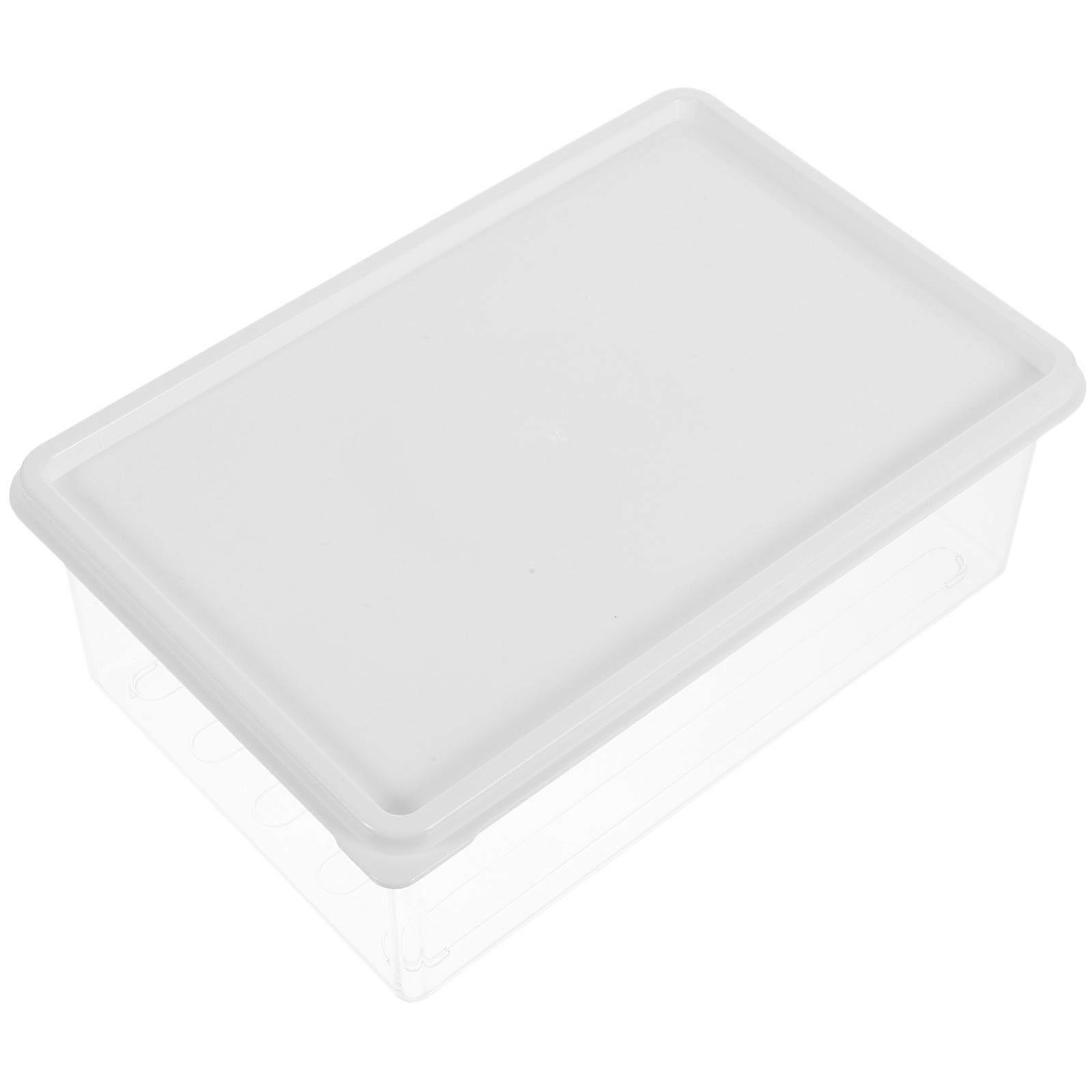 Clear Food Storage Container for Refrigerator Made of PE Materials with Sealing Lid