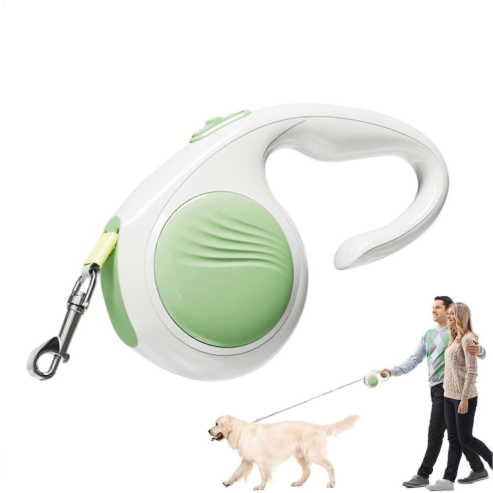 Retractable Dog Leash – Outdoor Walking Dog Rope – NonSlip Hiking Leash for Puppies, Outdoor Walking Dog Leash for Camping, Green