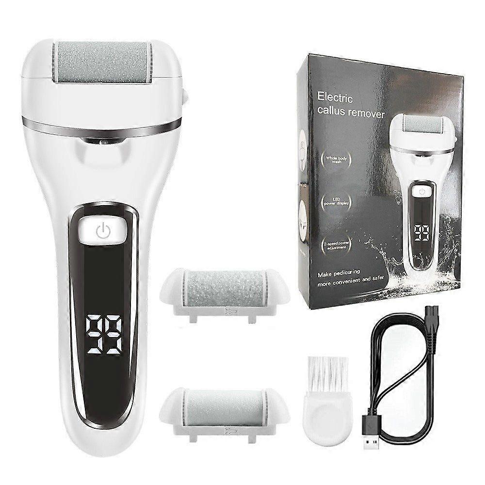 Full-body washable USB rechargeable callus remover Electric callus remover with quantity display
