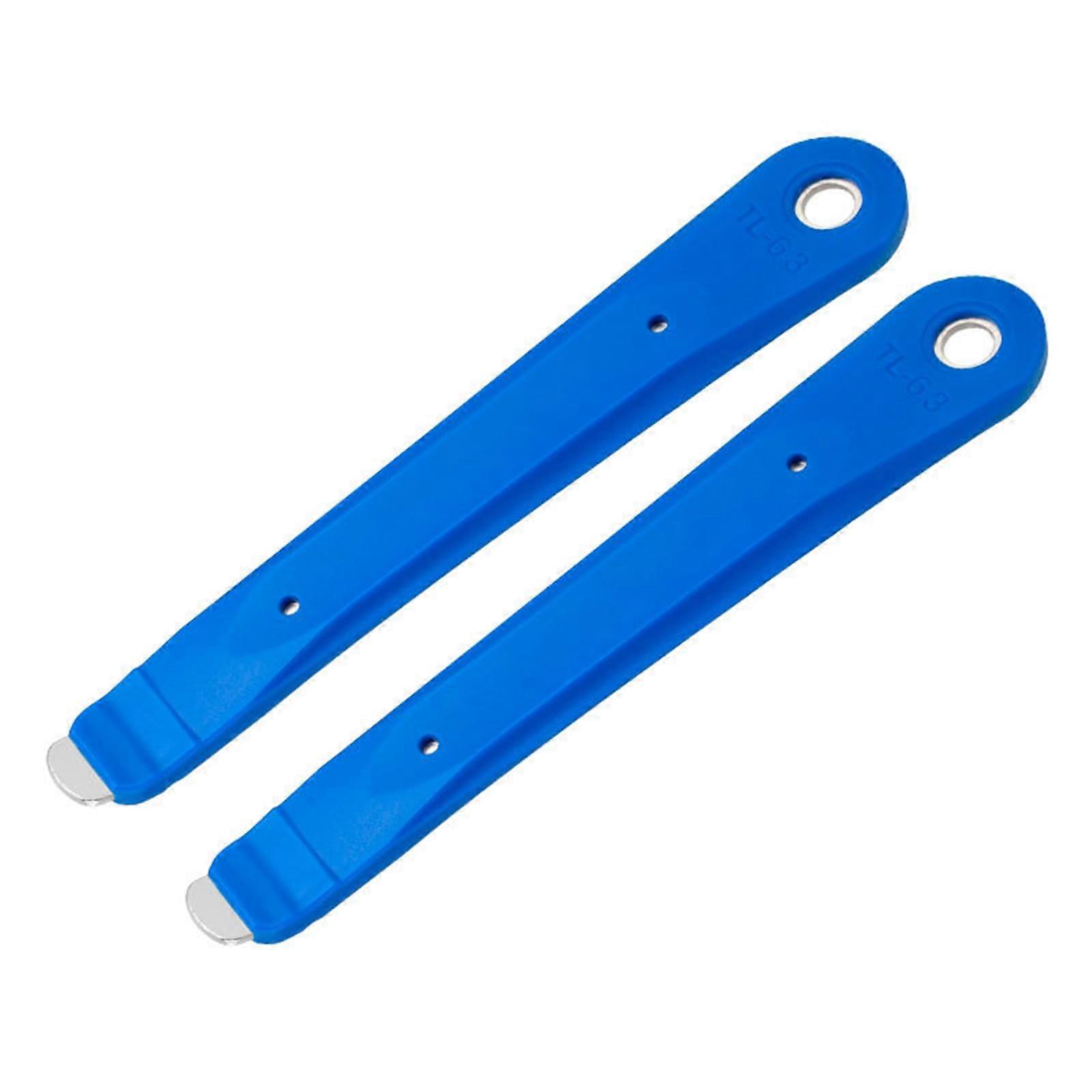 Pack of 2 Tyre Levers for Bicycle Tyre Change Mounting Lever Tool Blue
