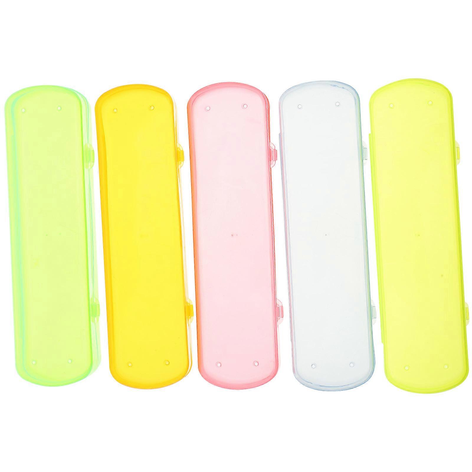 Portable Toothbrush Holder with Travel Rack Made of PP Material in Assorted Colors for