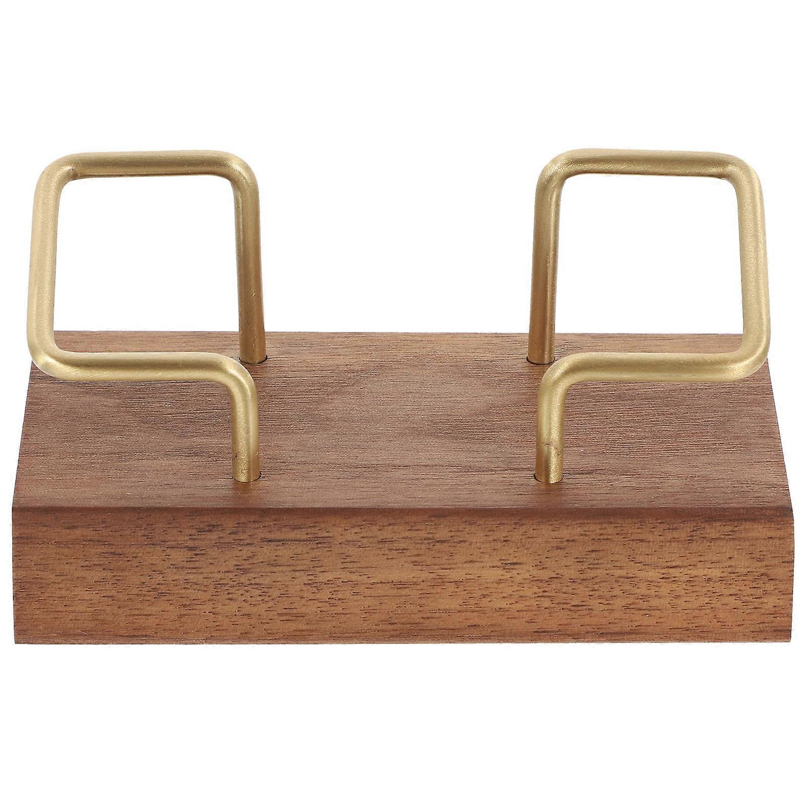 Professional Business Stand Brass Material Rectangular Shape Giving 1Set