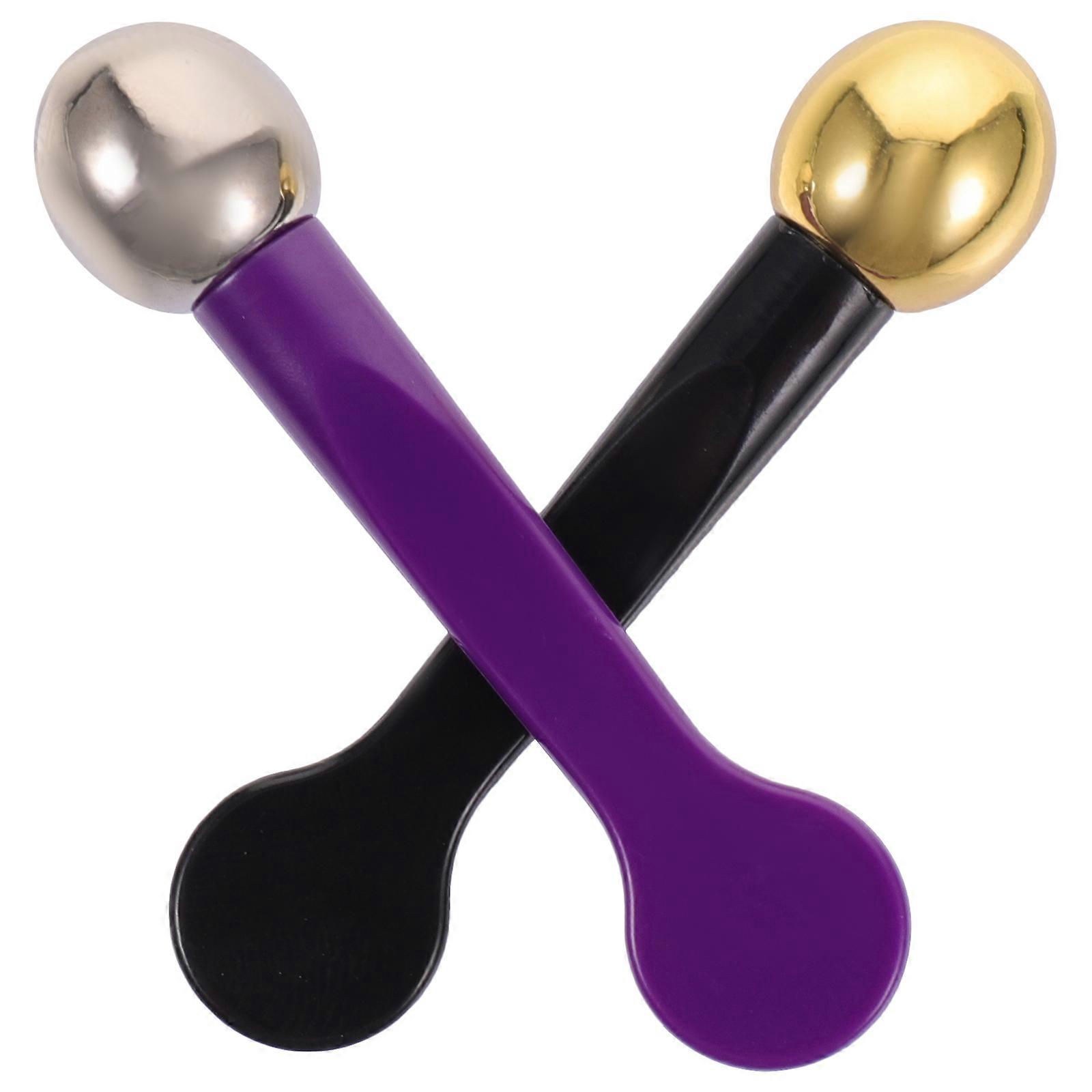 Portable Zinc Alloy Eye Massager with Plastic for Home Use Compact and Durable 2pcs