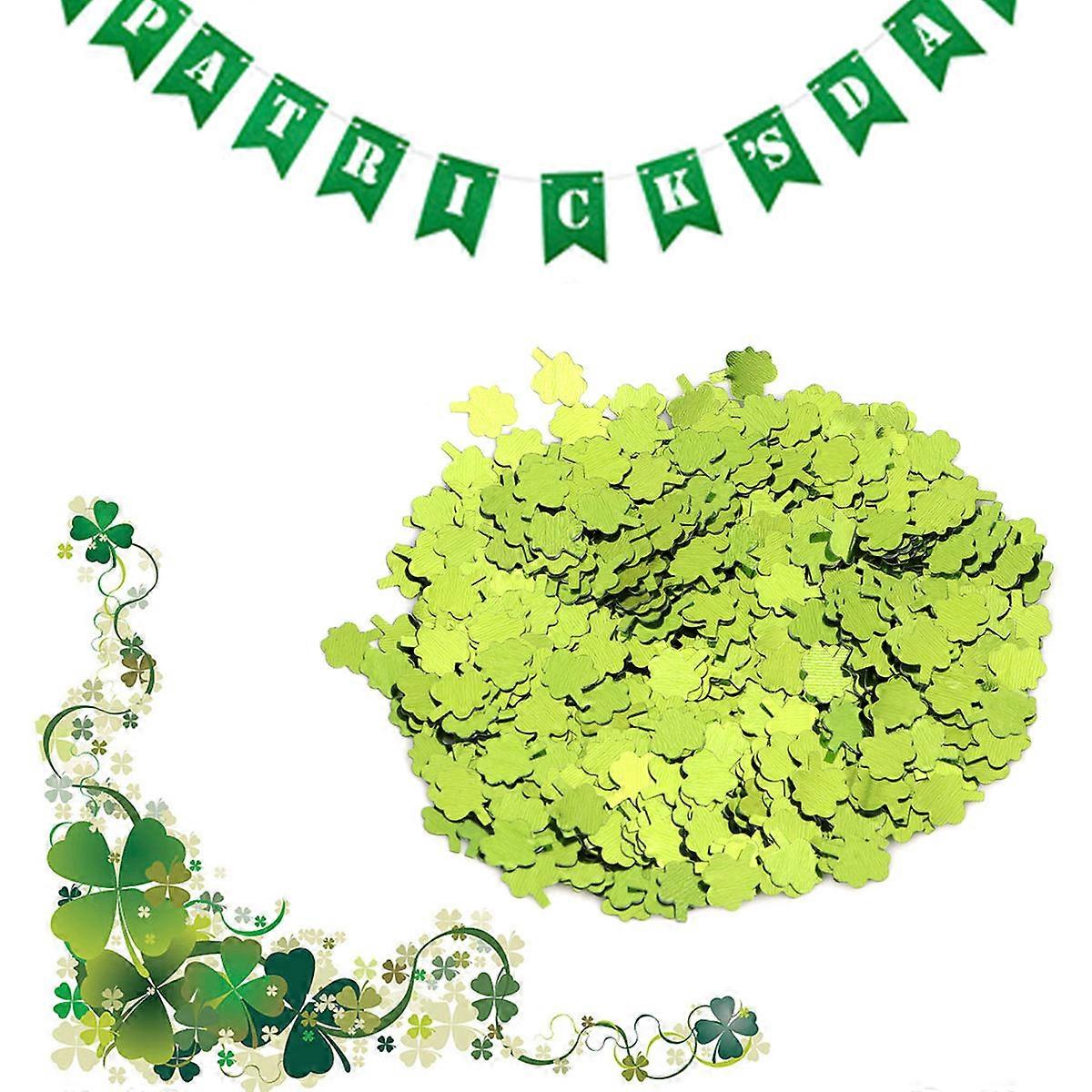 Shamrock Table Confetti Resin Festive Effect St Patricks Day Decoration Light Set