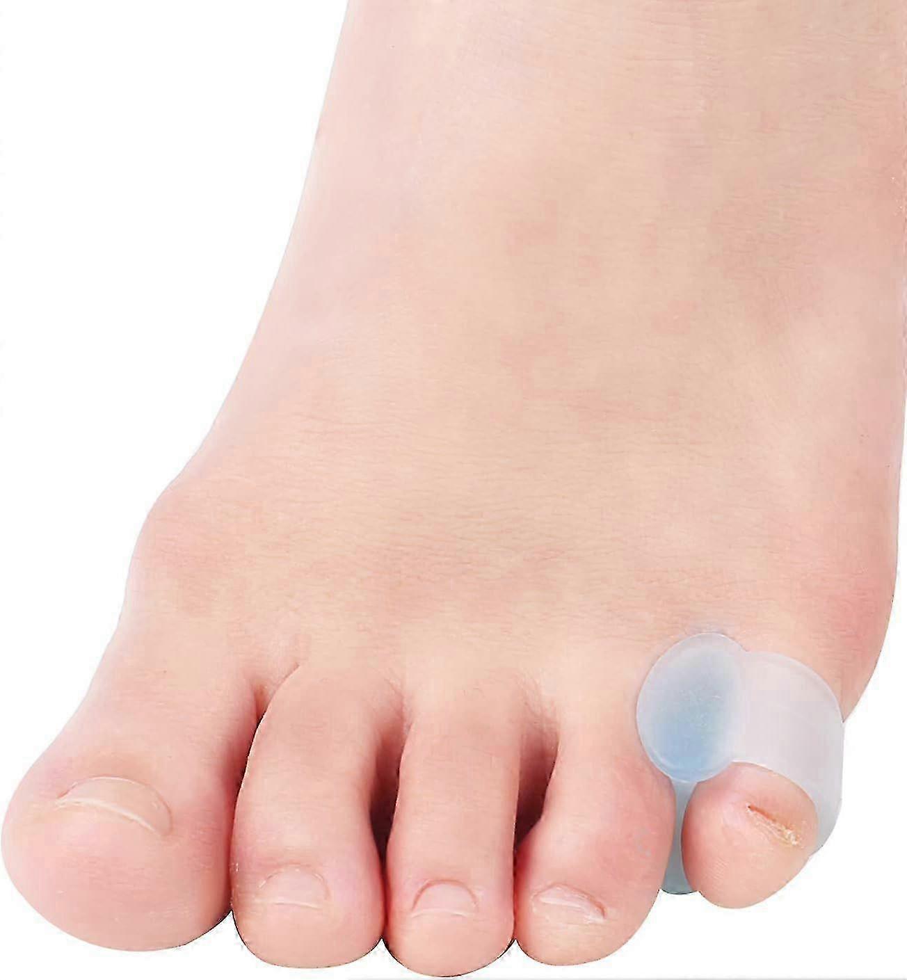 Gel Pinkie Toe Separators Silikon Kleine Abstandshalter für überlappende Polster verringern Abnutzung und Reibung