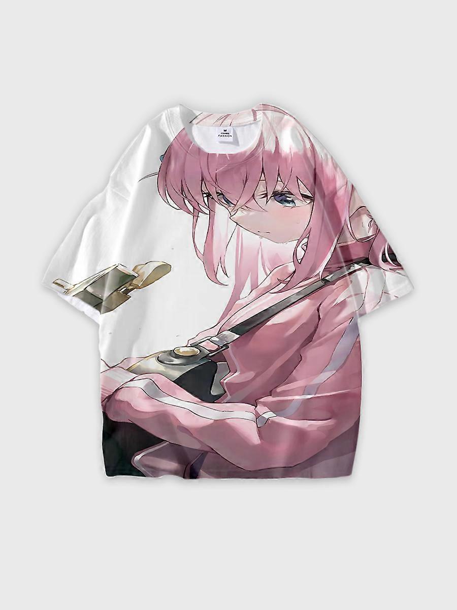 T-shirt round neck Cartoon Pattern loose short sleeve C402