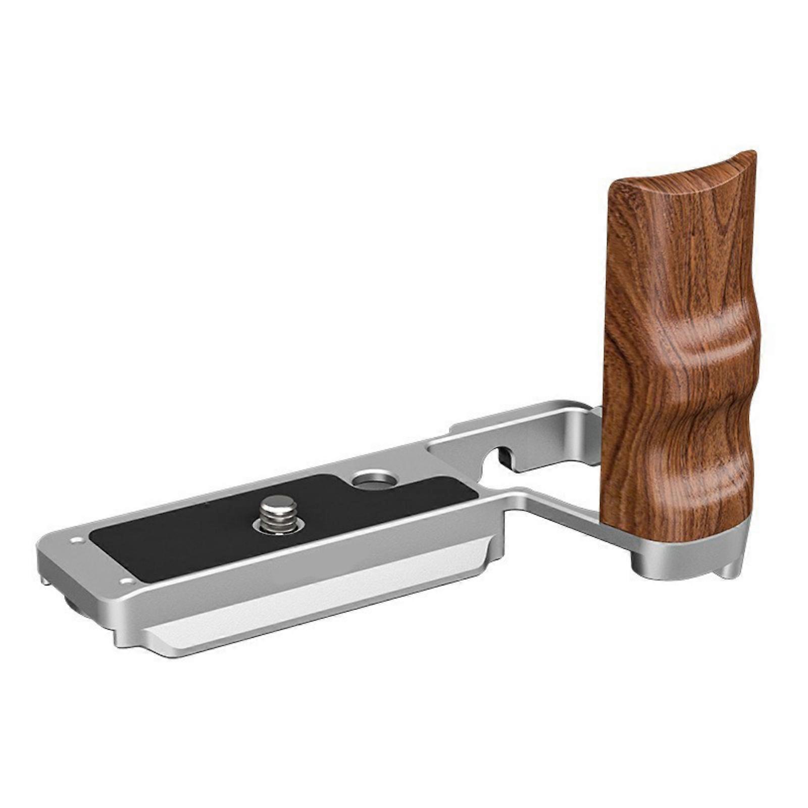 Camera Hand Grip Quick Release Plate L Shaped Bracket for ZVE-10 II Camera Attachment with Standard Slot  silver