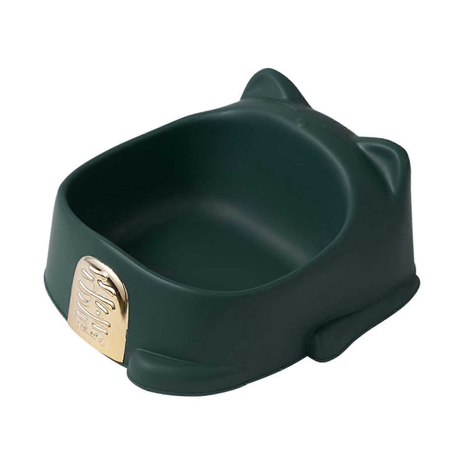 Cat Food Bowl for Indoor Use, Cute Non-Slip Plastic Design, High Capacity Water Bowl, Safe Friendly Materials