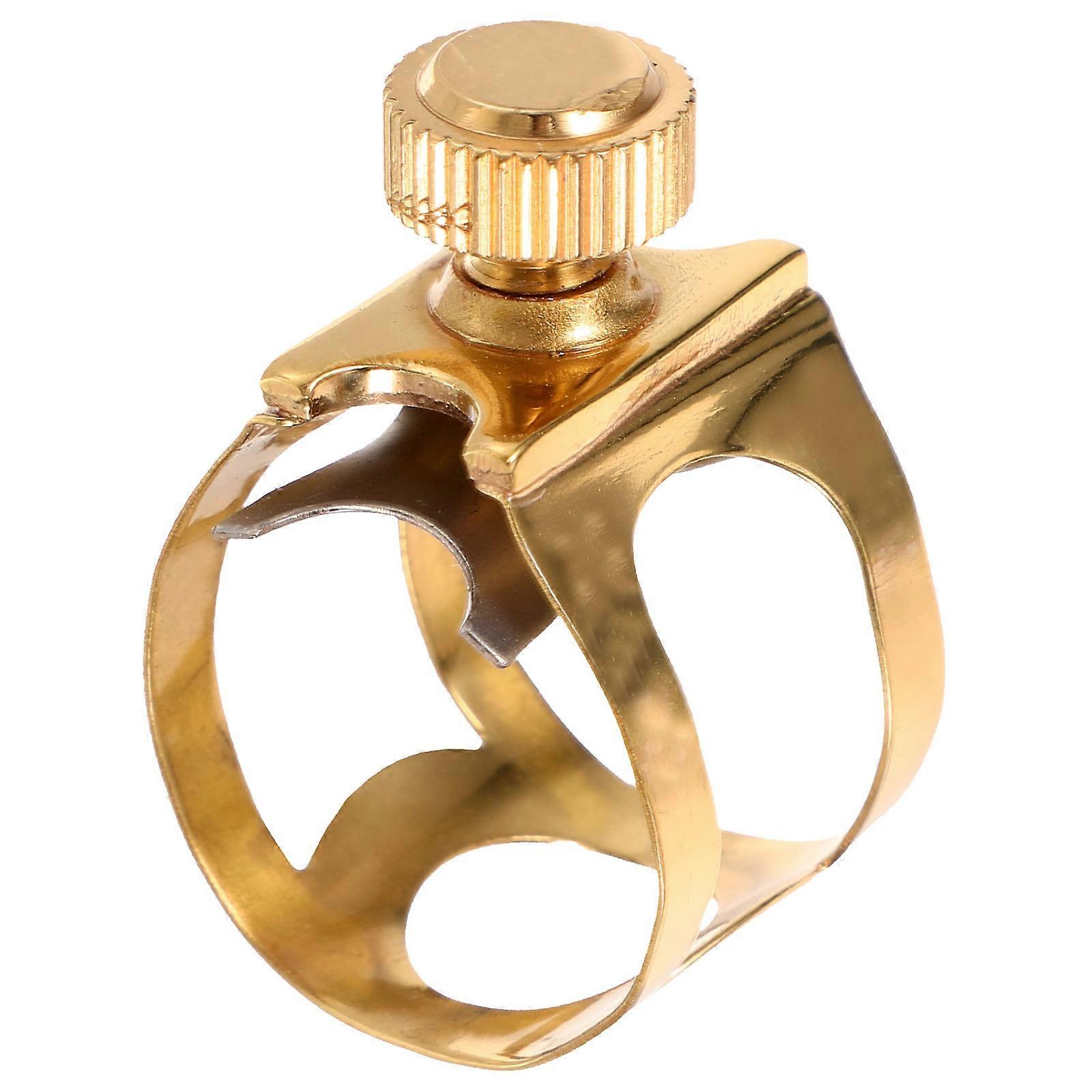 Brass Saxophone Mouthpiece Clip for Alto, Tenor & Soprano – Durable Accessory for Enhanced Sound Quality and Performance
