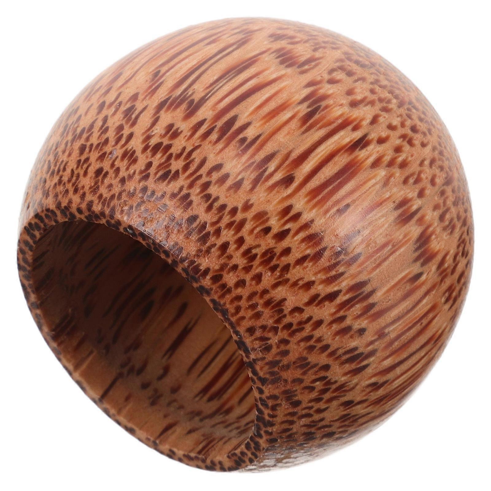 Wooden Cup for Home Use Multi-color Wide Mouth Round Design Stable Wood Mug 4.5 Inches