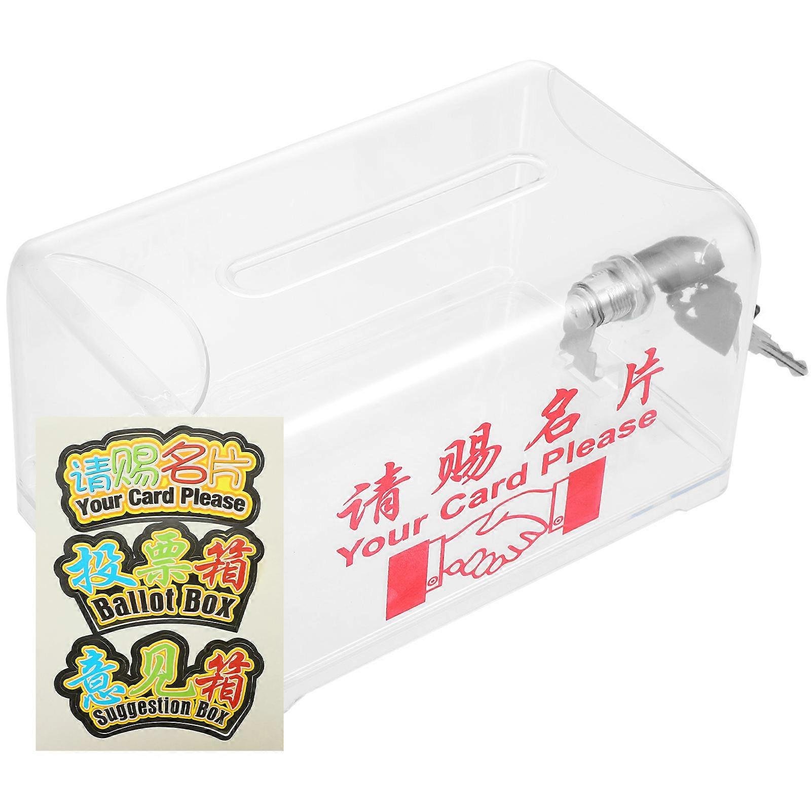 Rectangular Card Display Holder Large Capacity Transparent Design For Clinics 1 Set