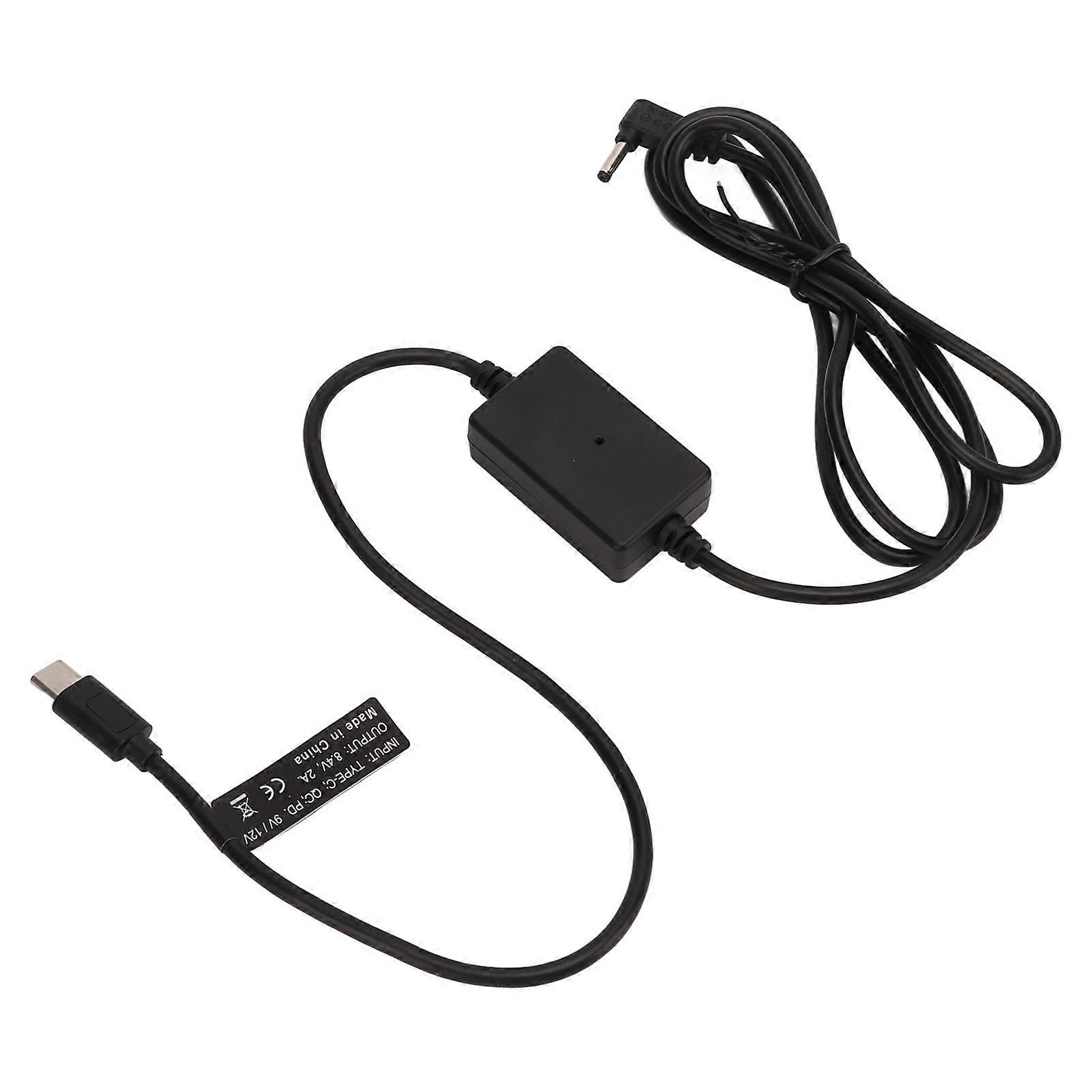 USB C to DC Power Cable Plastic Adjustable USB Wire for Monitor Digital Camera Fill Light