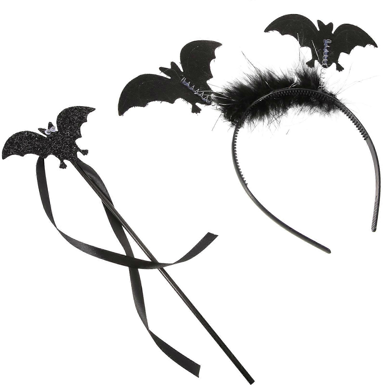 Cosplay Bat Headband With Wand For Women Suitable For Masquerade Events And Carnival Celebrations With Appearance 1 Set