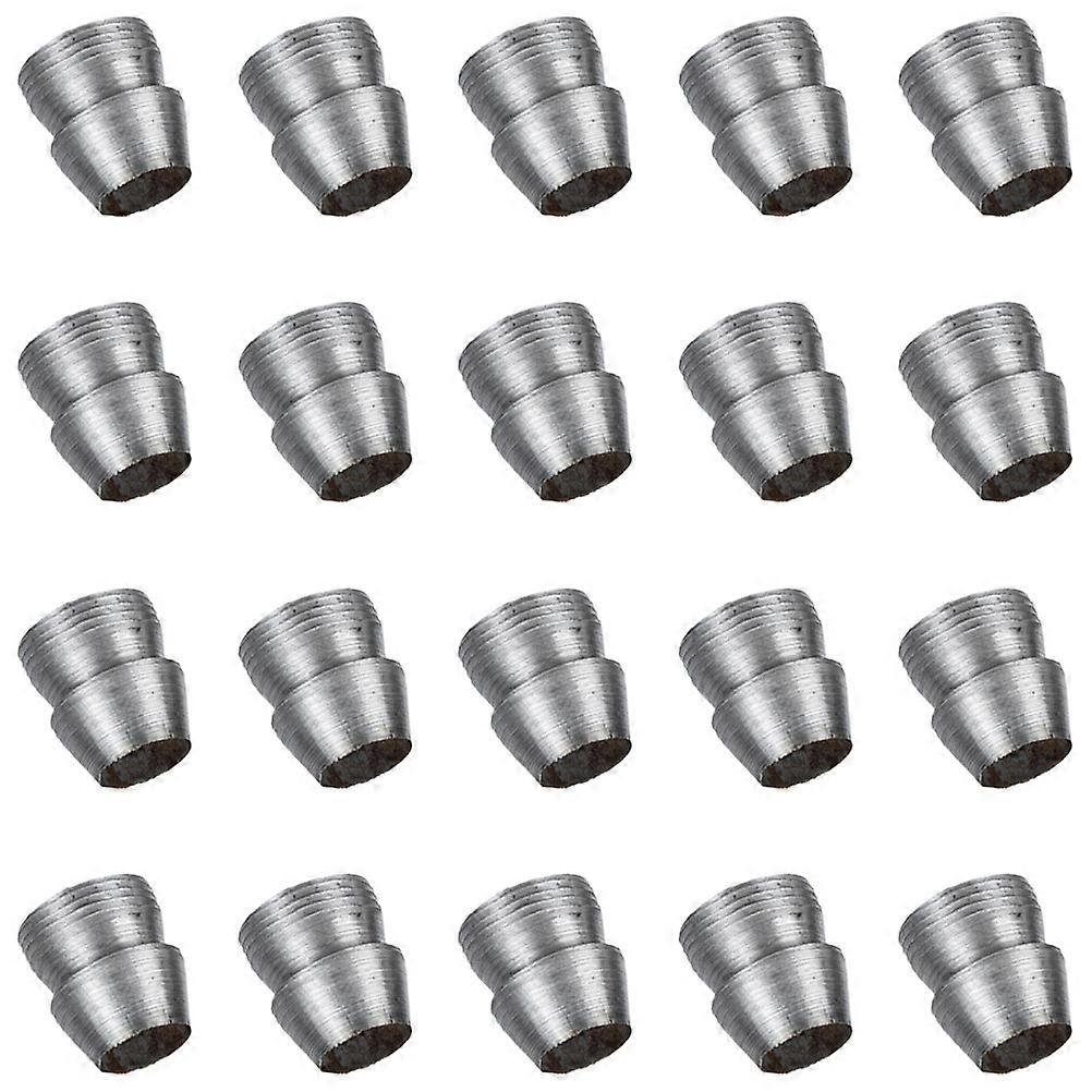 Durable Iron Wedges Tool Repair Wedges 20Pcs Round Shape Silver Designed For Outdoor Activities