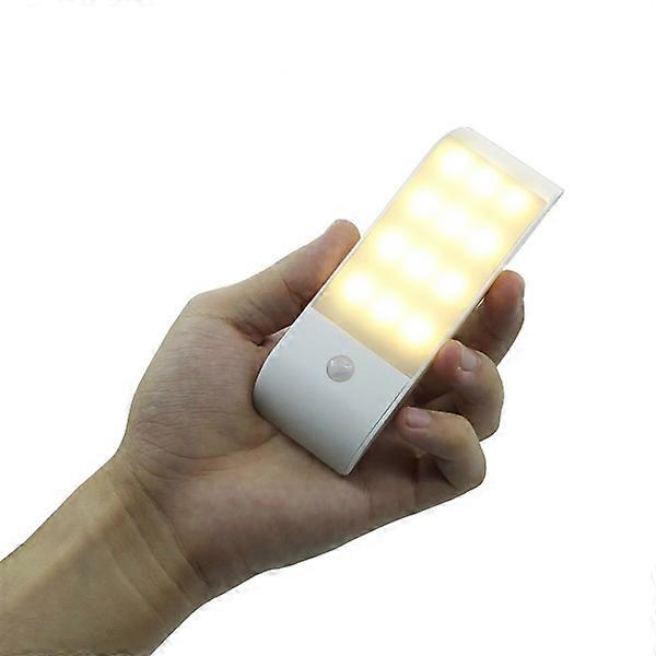 Sensor LED para iluminação de armários, Corredor, Indução, Luz noturna pequena, Carregamento sem fios, Iluminação de roupeiro, 120 x 38 x 17 mm