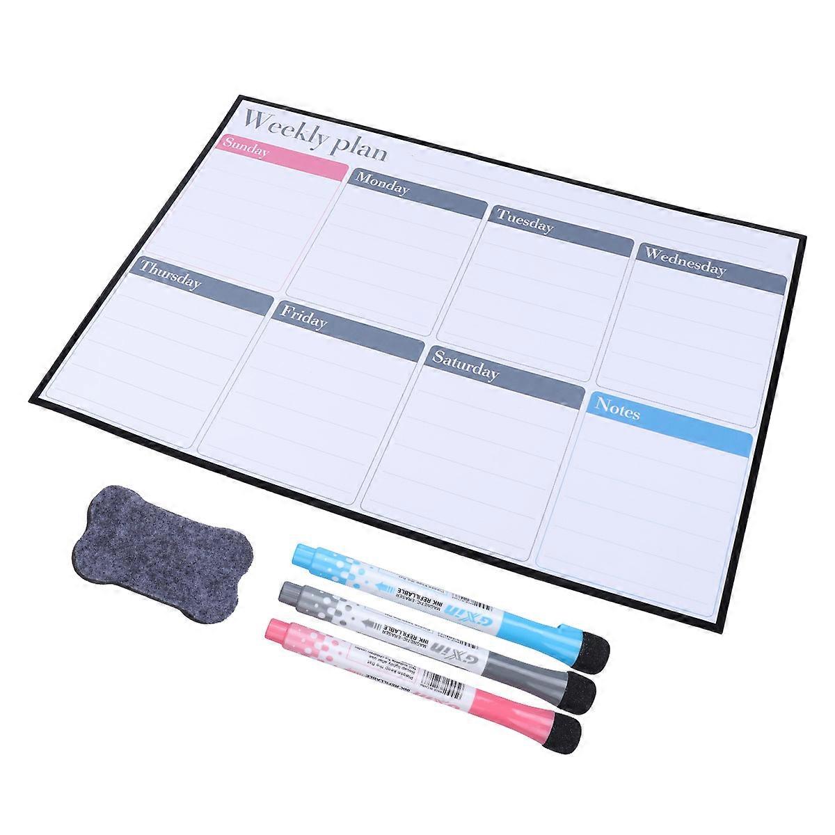 Magnetic Fridge Notepad Whiteboard Creative Pet Flexible Magnet Board Home Use 40x30cm Drawing Place Grocery List 1 Set
