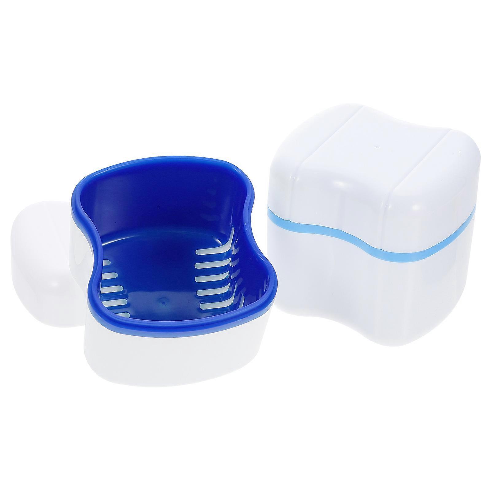 MultiPurpose Retainer Cleaner Storage Box Portable PP Case for Home Office Travel 2 Pack