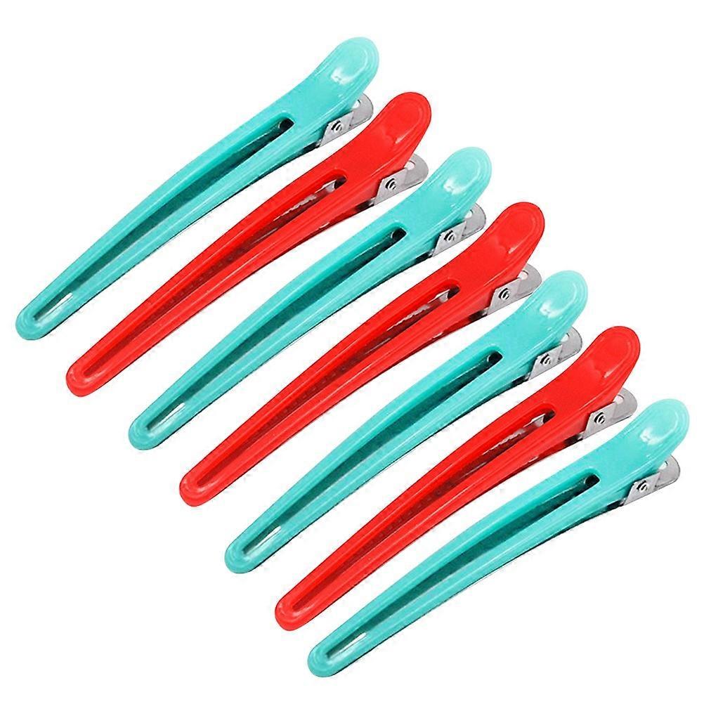 Hairdressing Tool Duckbill Clips for Hair Styling and Coloring 12Pcs Assorted Color Portable and