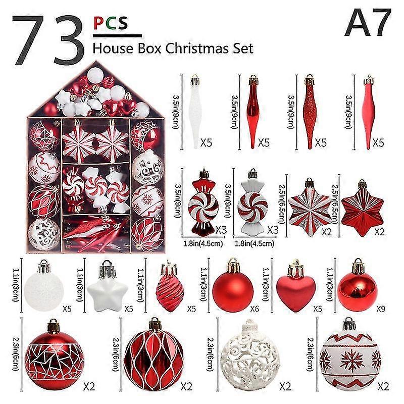 70pcs Christmas Tree Hanging Balls Sequined Shiny Xmas Foam Bauble Pendant Chris 2025