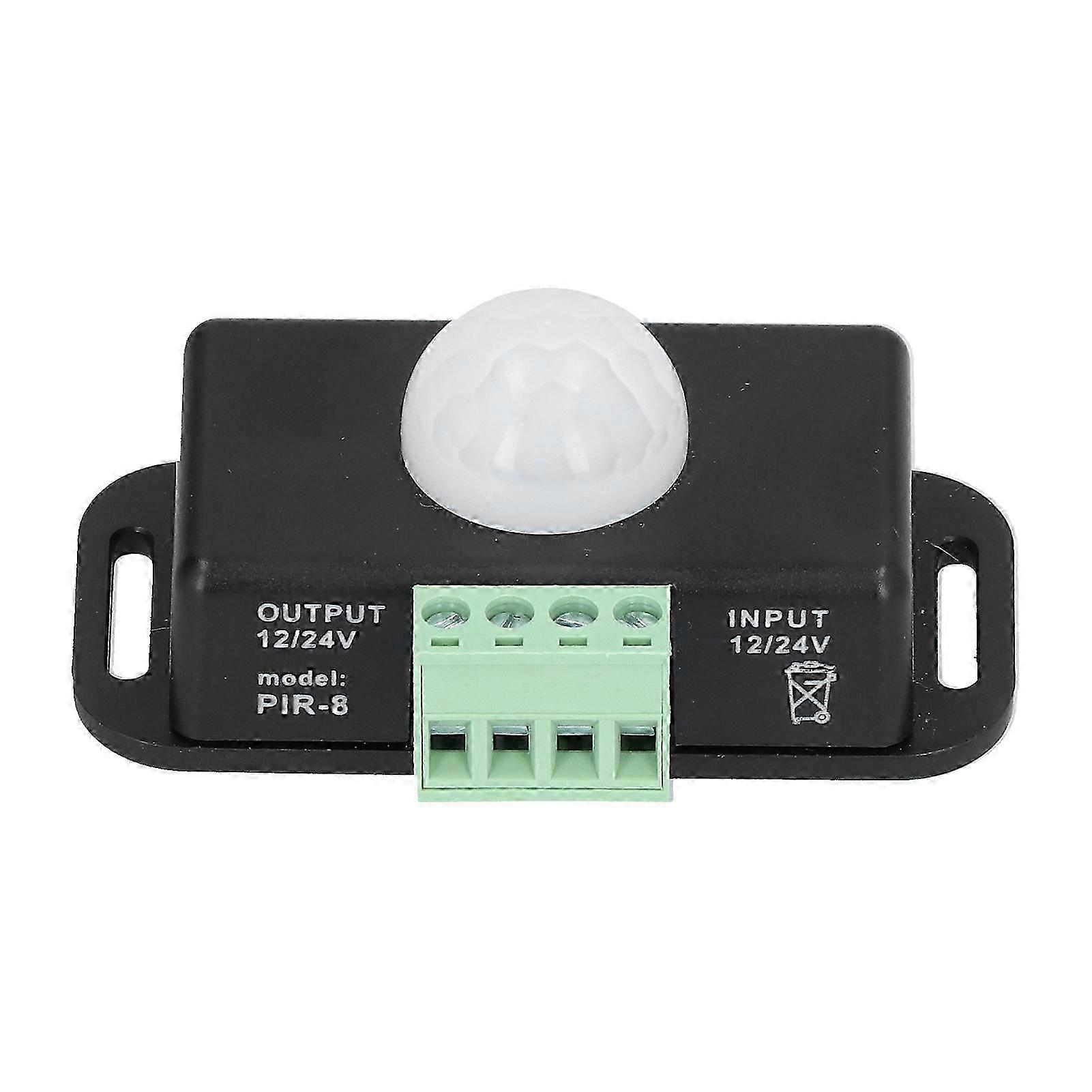 pir-sensor LED infrarød timingkontakt DC 12-24V til skab badeværelseskorridor