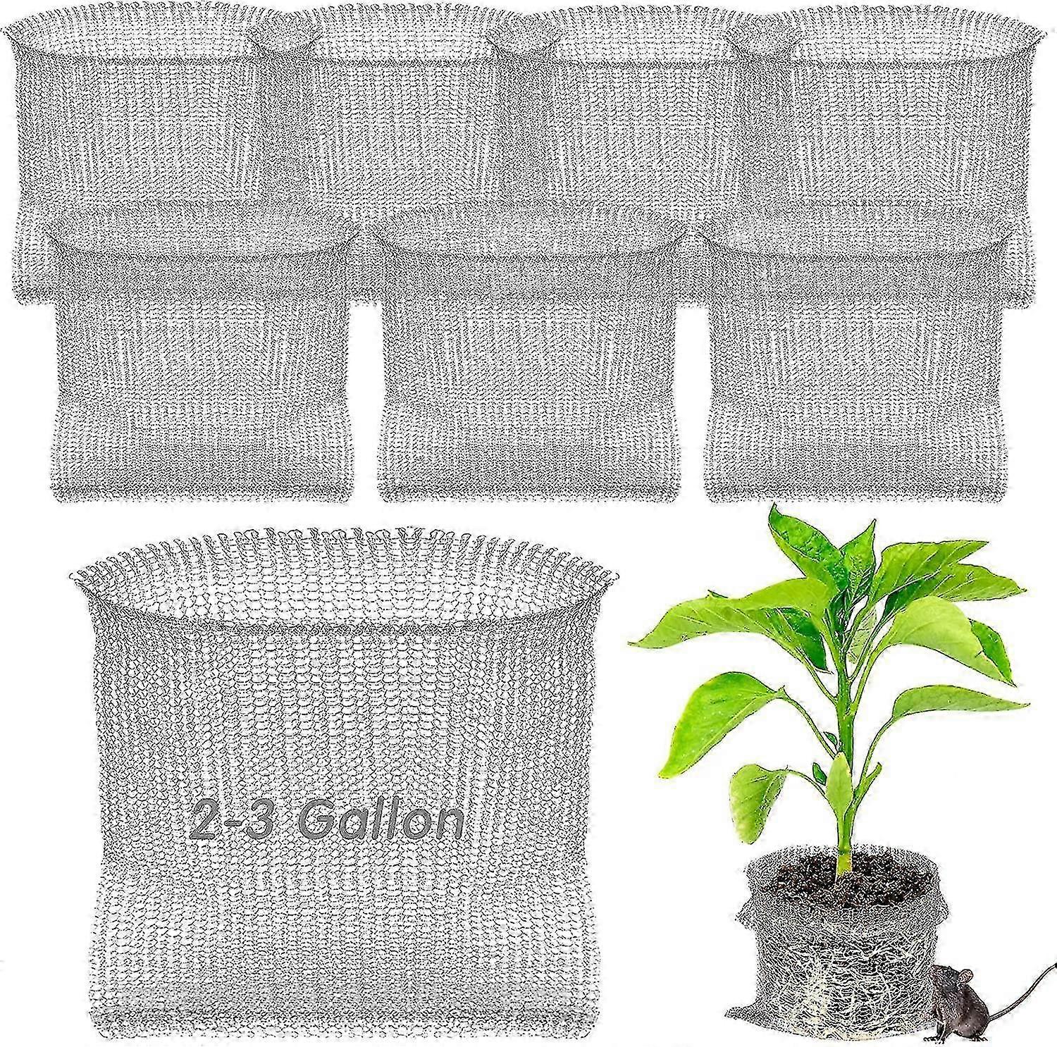 2025 Stainless Steel Root Guard Baskets - Vole and Gopher Plant Root Guard Baskets, Speed Gopher Cages for Planting Berries and Vegetables