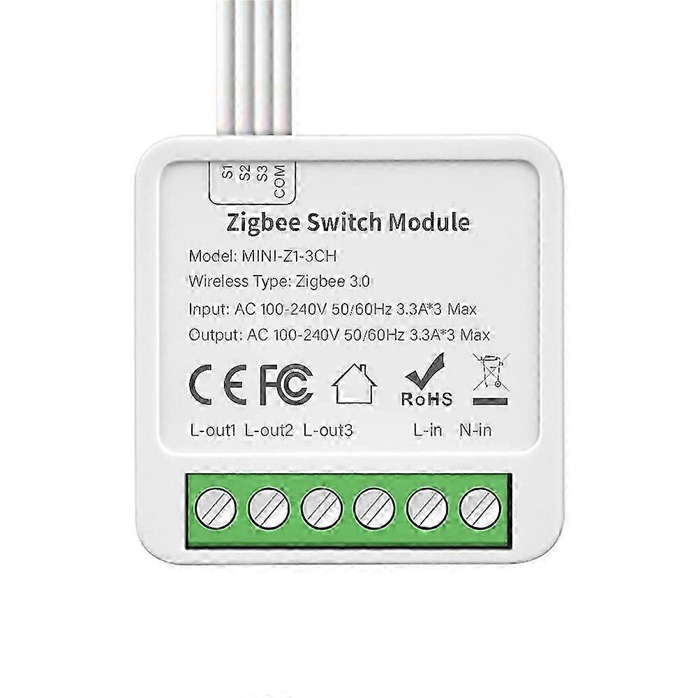 Tuya Zigbee Smart Switch Module 2/3/4 Gang 2 Way Control For Alexa Google Home ~