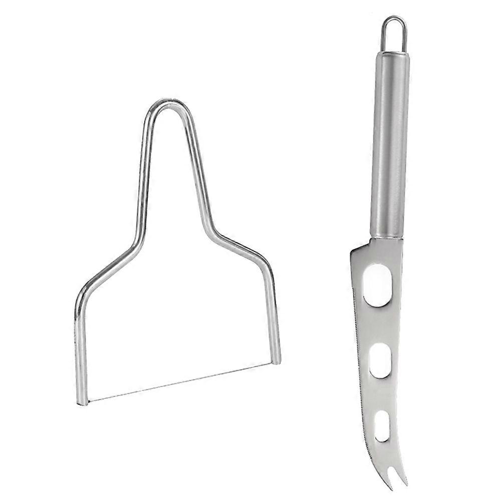 Stainless Steel Cheese Kit Perfect For Home Use Ergonomic Handle Versatile Kitchen Tools 2Pcs