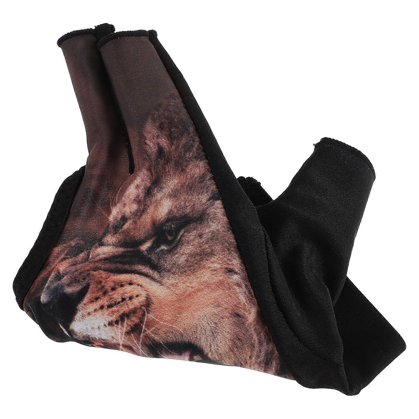 Breathable Billiard Glove For Men And Women Unisex Design Threefinger Cut 7-8cm Palm Width Ideal For Billiard Competitions 1 Pair