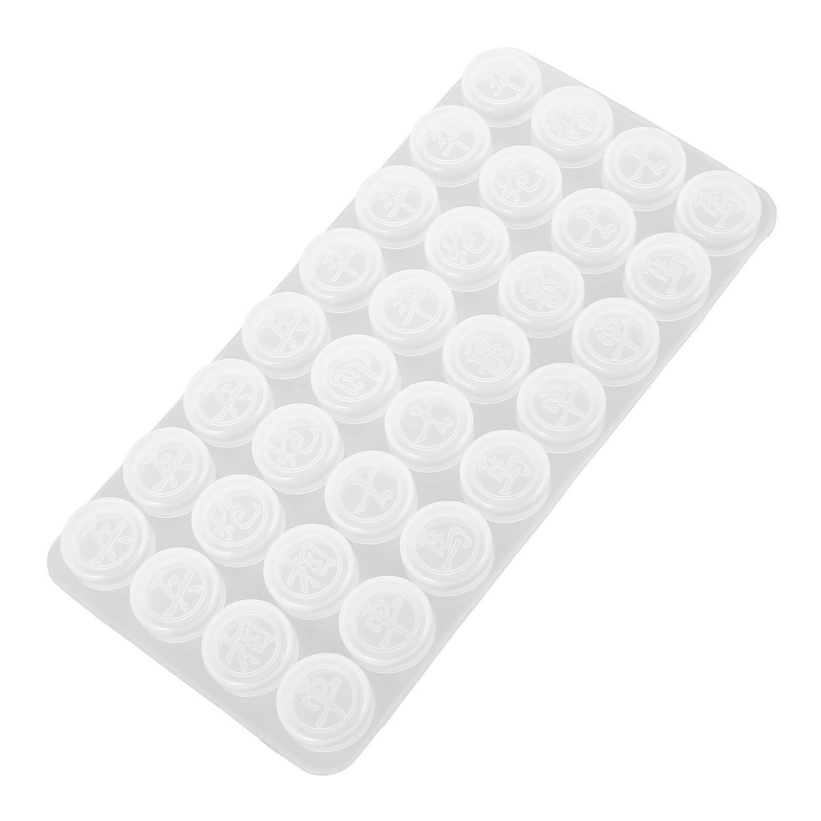 Mini Chess Pieces Mold 1 Set Chinese Chess Casting Mold DIY Silicone Mold