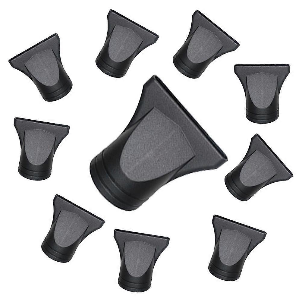 10pcs Bicos de secador de cabelo duráveis Concentrador plano resistente a altas temperaturas e acessórios de estilo para secagem por sopro Compatível com a maioria dos secadores de cabelo