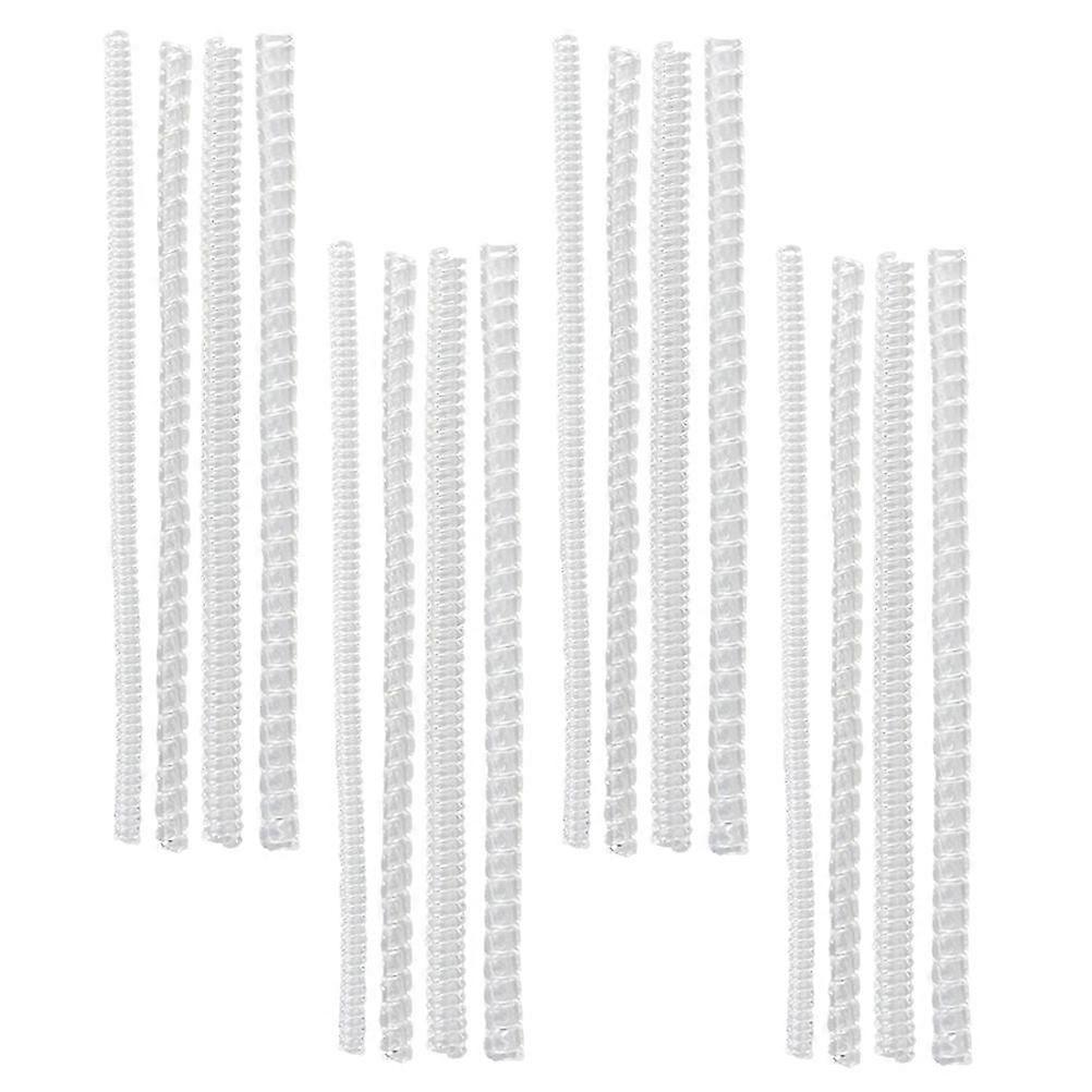 Transparent Plastic Ring Size Adjuster with Spring Design for Binding Comfortably Fits Various Ring Sizes