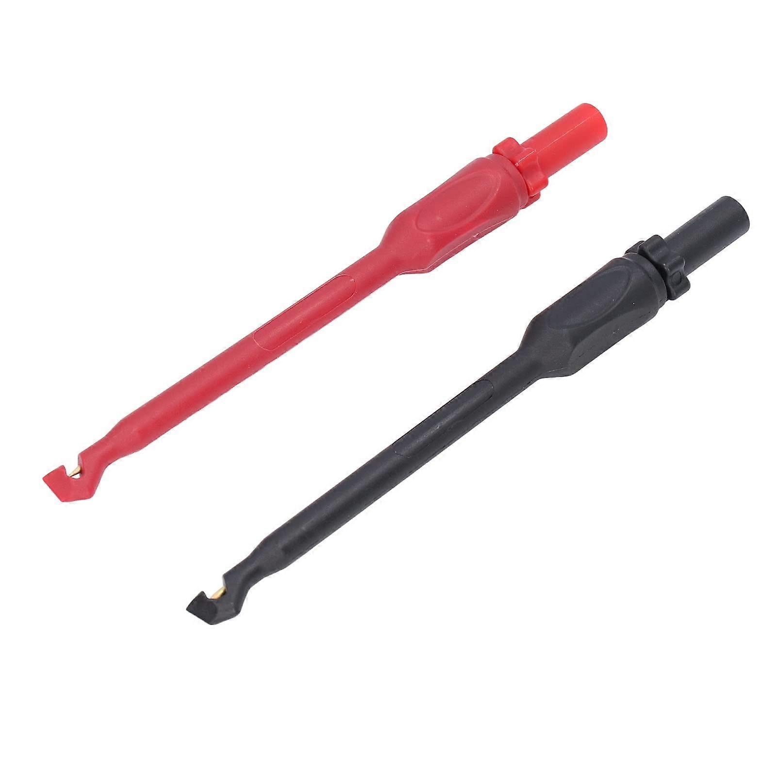 Multimeter Test Hook Red Black Messing PA Material CNC Precision High Accuracy Testing Tool
