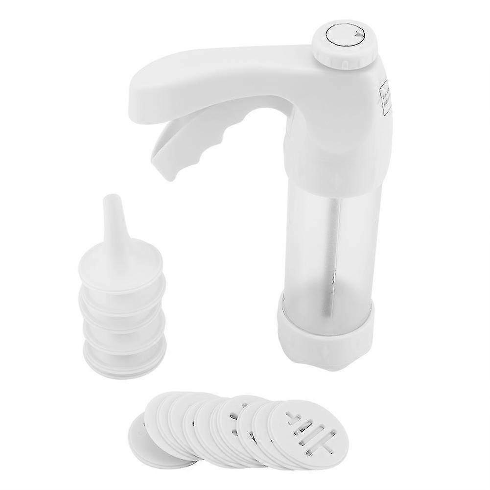 Biscuit Maker Cookie Press Machine with Piping Nozzles - Decorating Gun Set for Home Baking & Cake Design