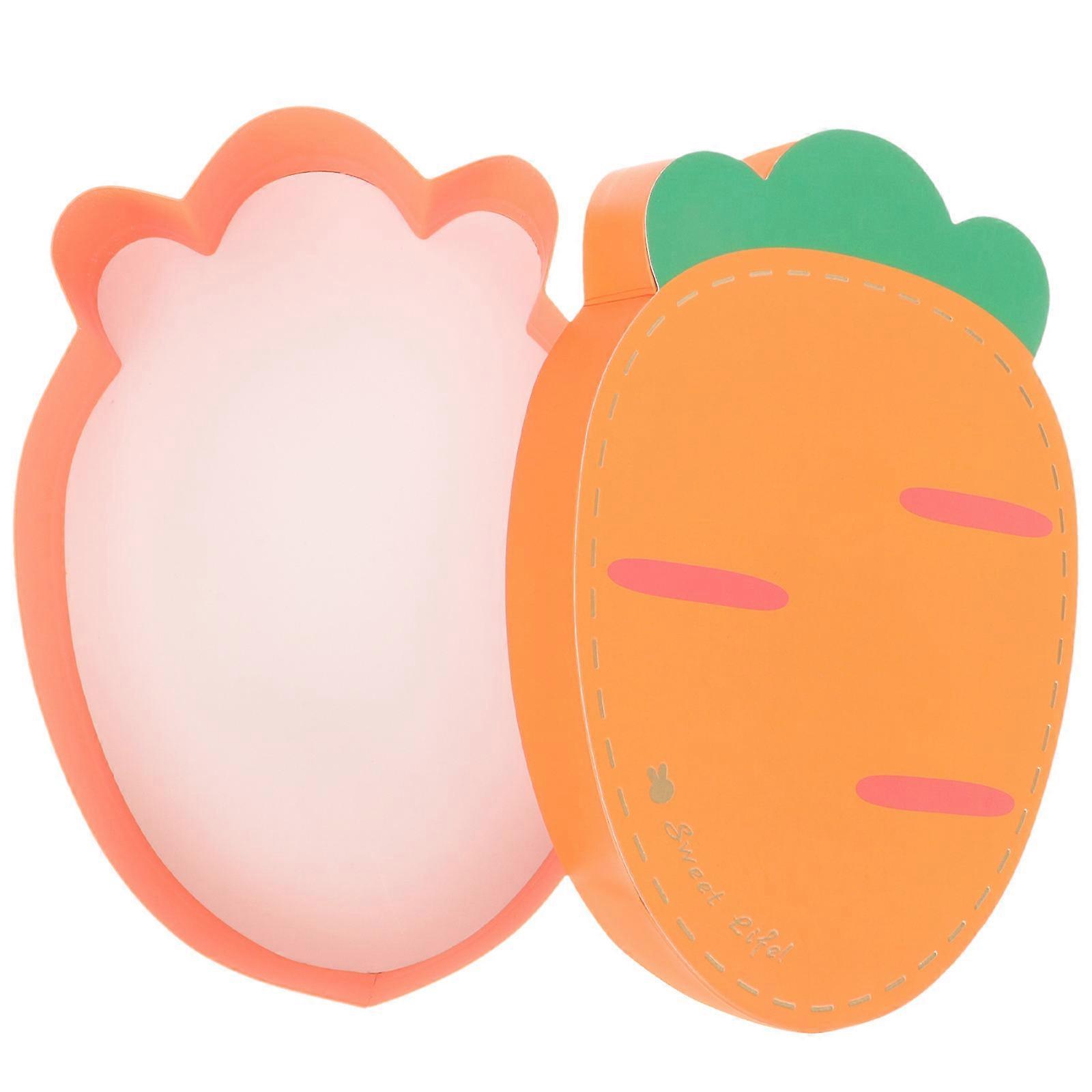 Carrot Shaped Candy Box for Easter Parties and Treats Fillable Paper Gift Box for Storage Use