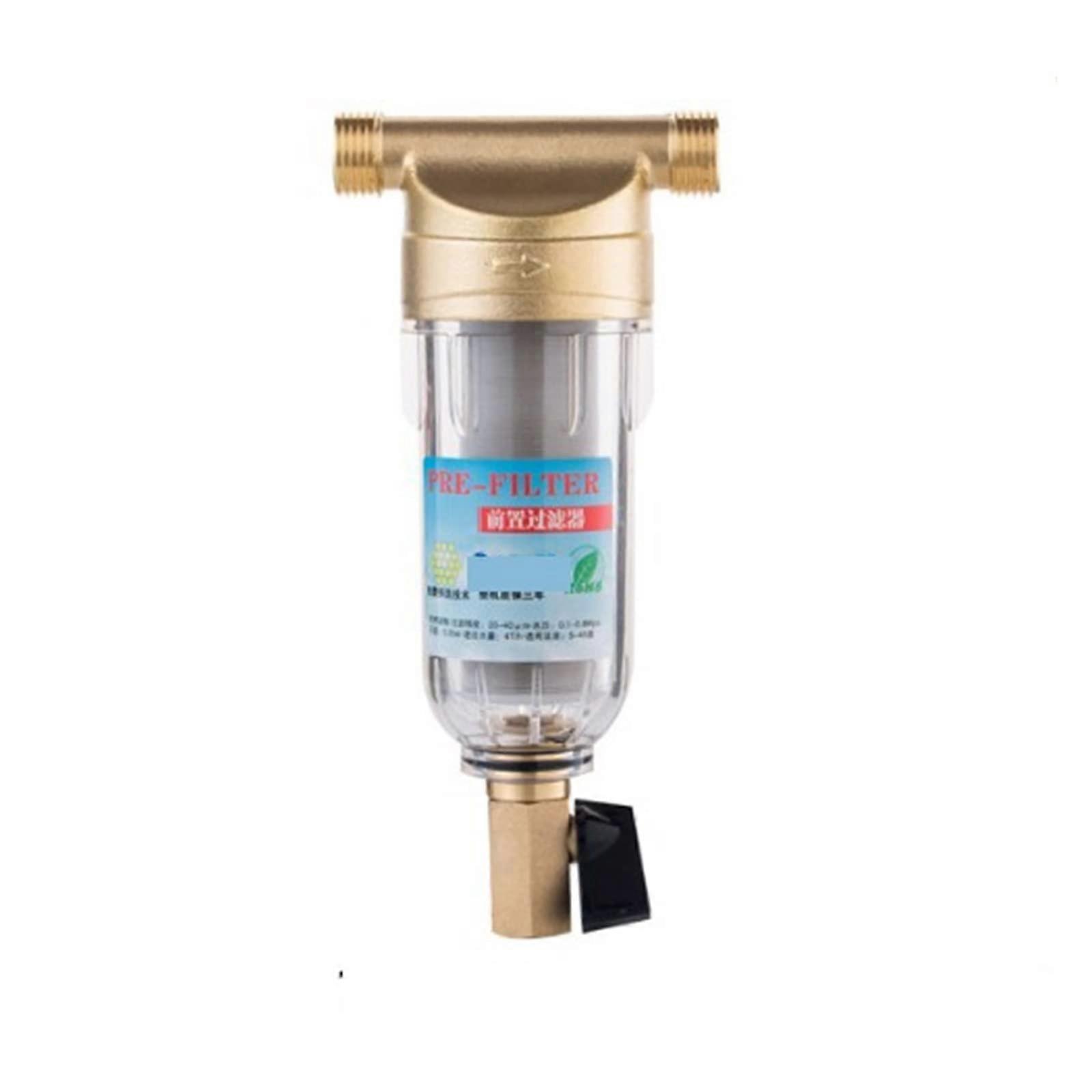 Umkehrosmose Wasserfilter Siphon-Backwas Vorfilter 0.5 In Male Messing Edelstahlgewebe Vorfilter für Wasserreinigungssystem