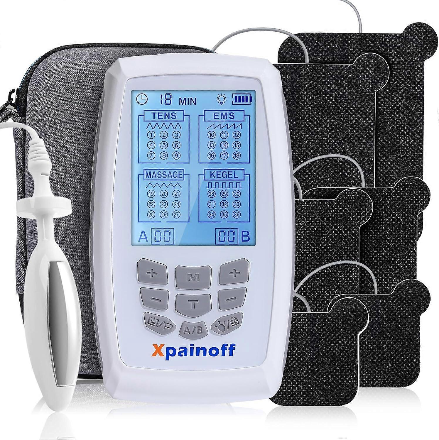 2025 Newest TENS Device and EMS Pelvic Floor Muscle Exercise, 36 Modes Rechargeable Dual Channel EMS Massager with Pelvic Floor Muscle Exercise