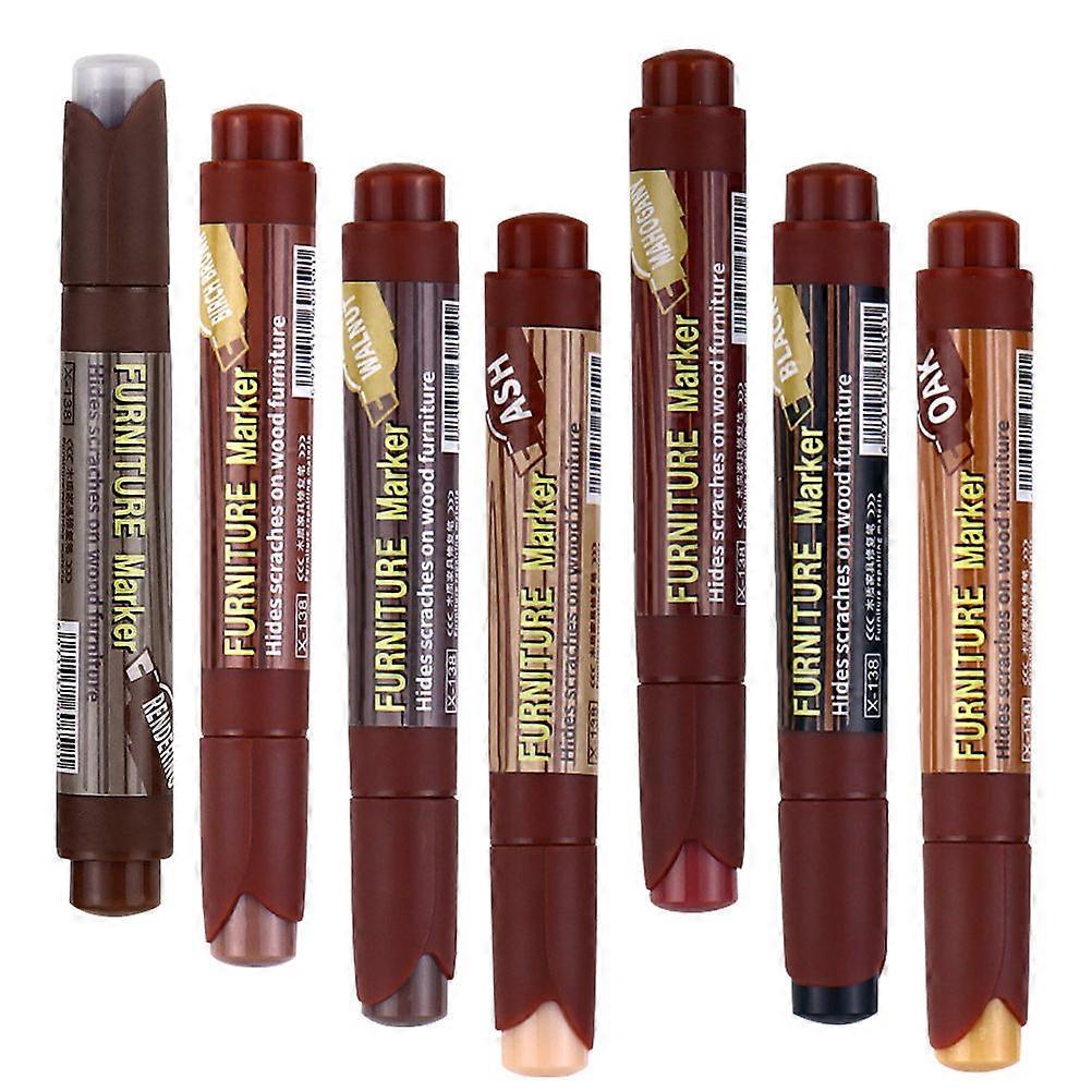 Wood Scratch Repair Pens 7Pcs Touch-Up Tools For Homeowners And Craftsmen In Assorted Color Effective Damage Repair
