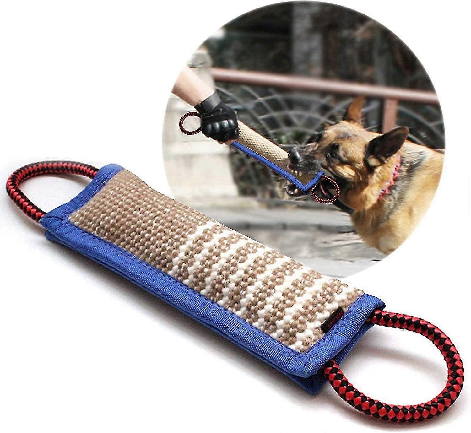 Saucisse de morsure de chien pour chiens, 30 cm, avec deux boucles, jouet de remorqueur, jouet pour chien très robuste pour K9 Trainingblue