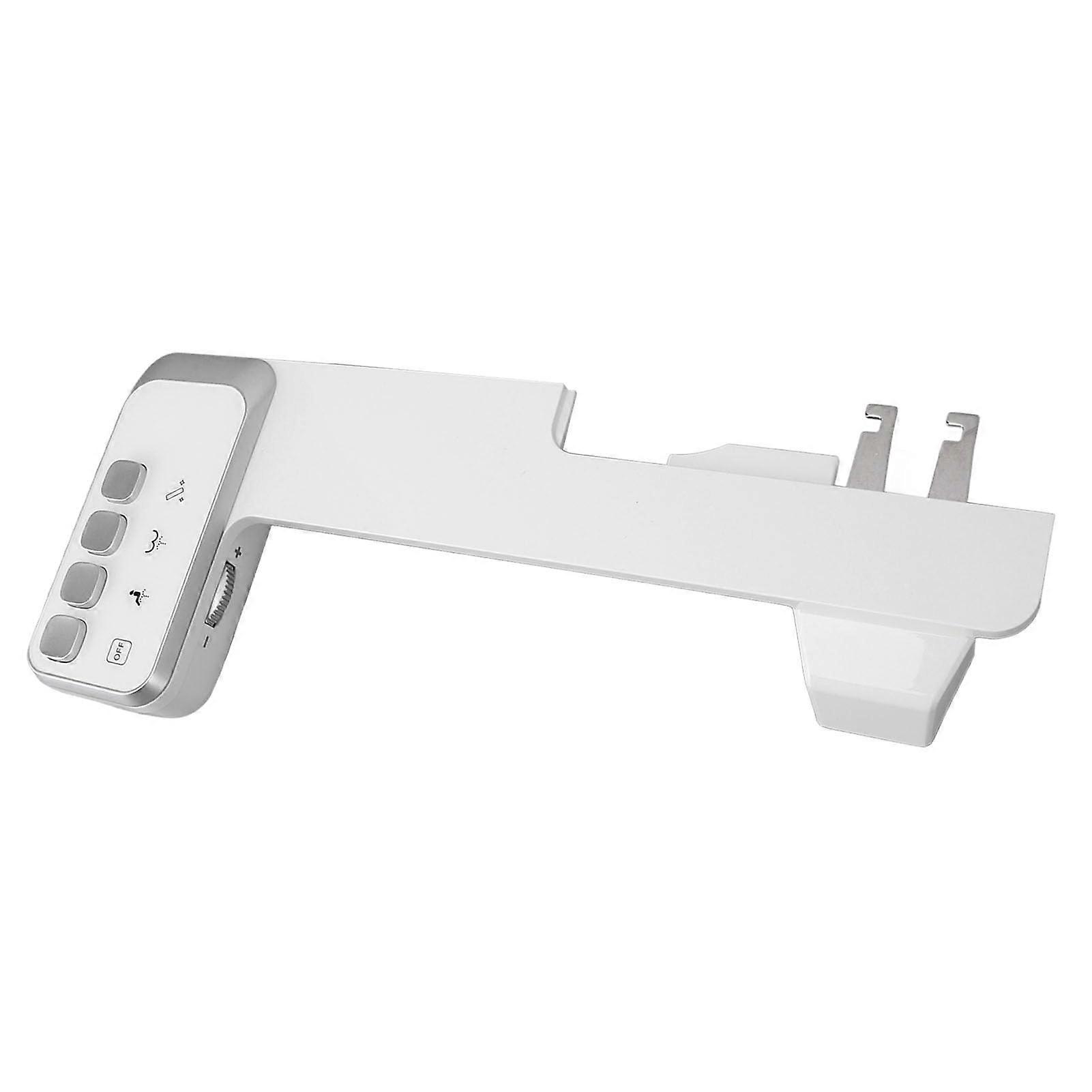 Nonelectric bidet attachment, adjustable water pressure bidet addon, dual nozzle ultraslim toilet seat attachment, hygienic bidet addon.