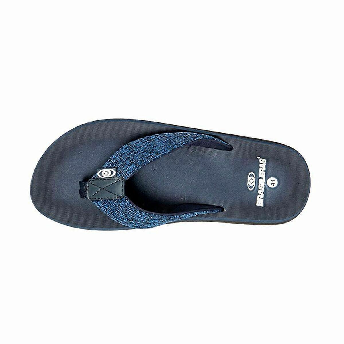Men's Flip Flops Brasileras Puff Marbled Blue