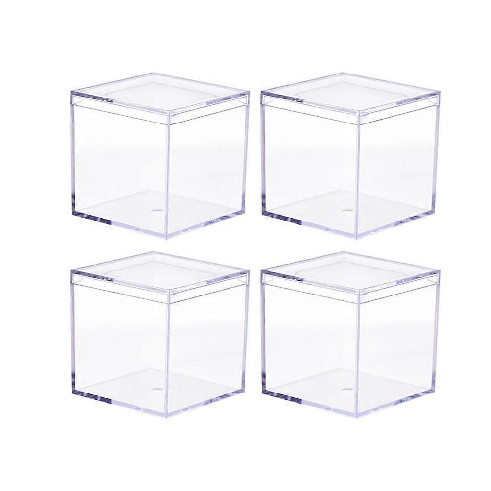 Transparent Acrylic Candy Box for Storage Use Simple and Practical Design 4pcs
