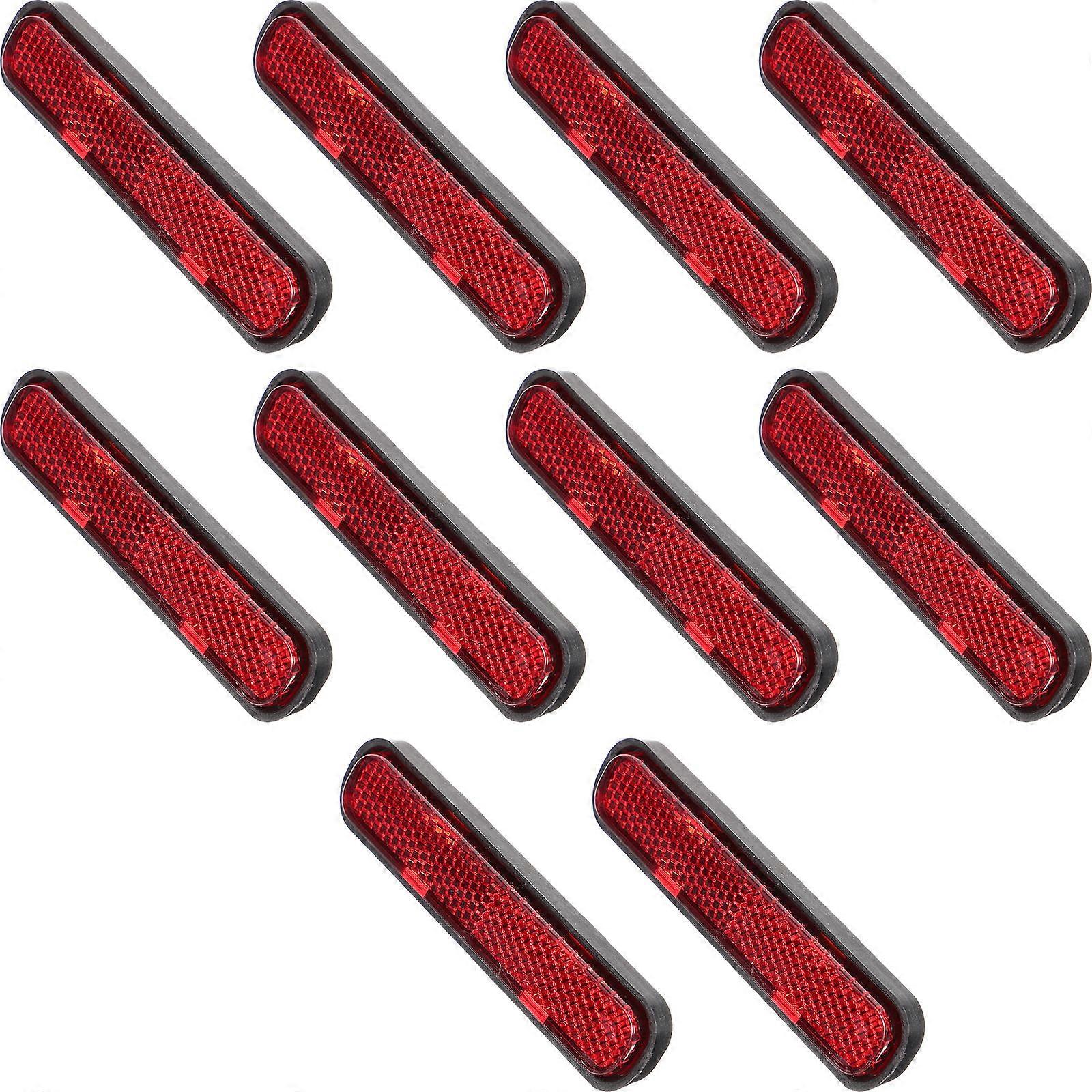 10PCS Screw On Safety Reflectors for Trailers, Cars, Bikes, Trucks – Durable, Reflective Warning Markers for Night Visibility – Easy Screw